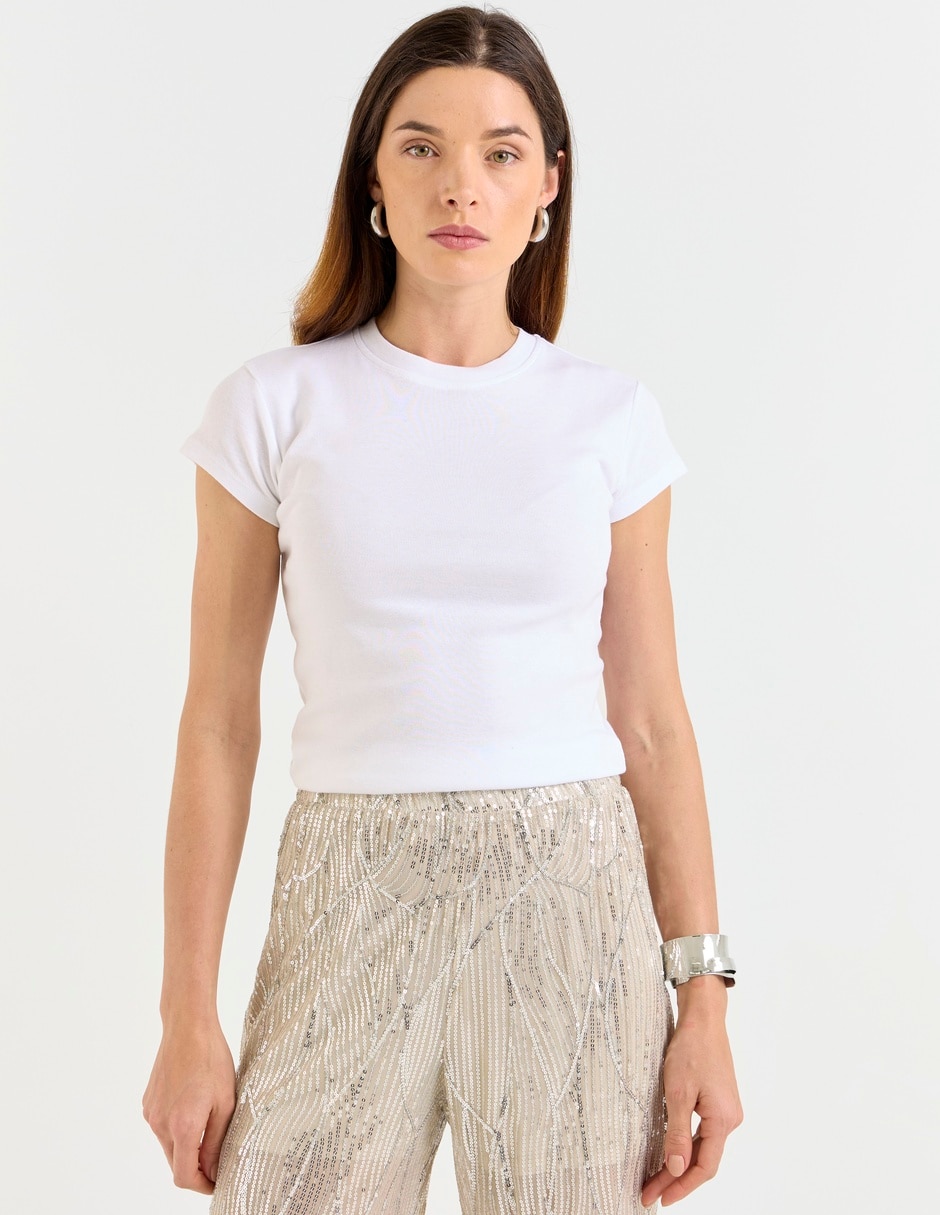 Blusa Topshop manga corta para mujer