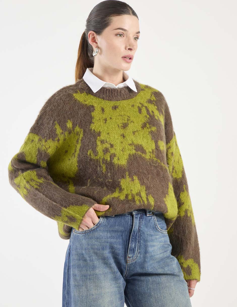Suéter Topshop cuello redondo para mujer