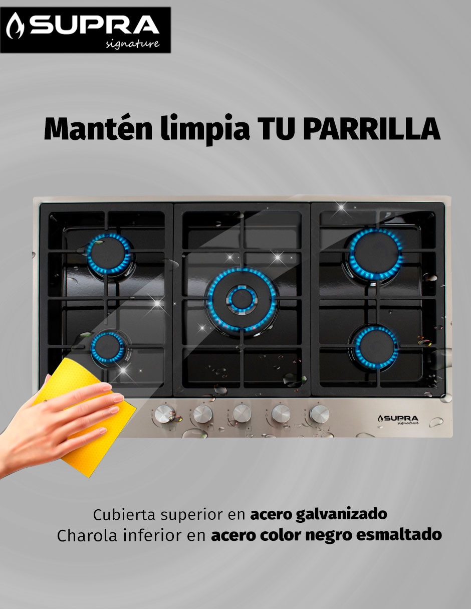 Parrilla a gas lp empotrable Supra
