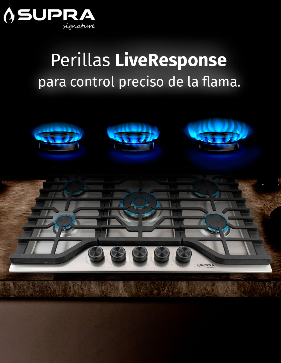 Parrilla a gas lp empotrable Supra