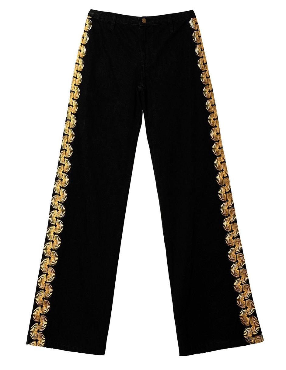 Jeans relaxed acampanado para mujer 7