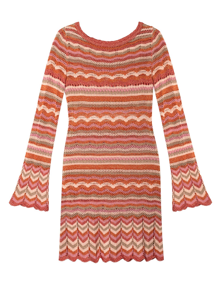 VESTIDO K2524 A RAYAS MEZCLA MA 5