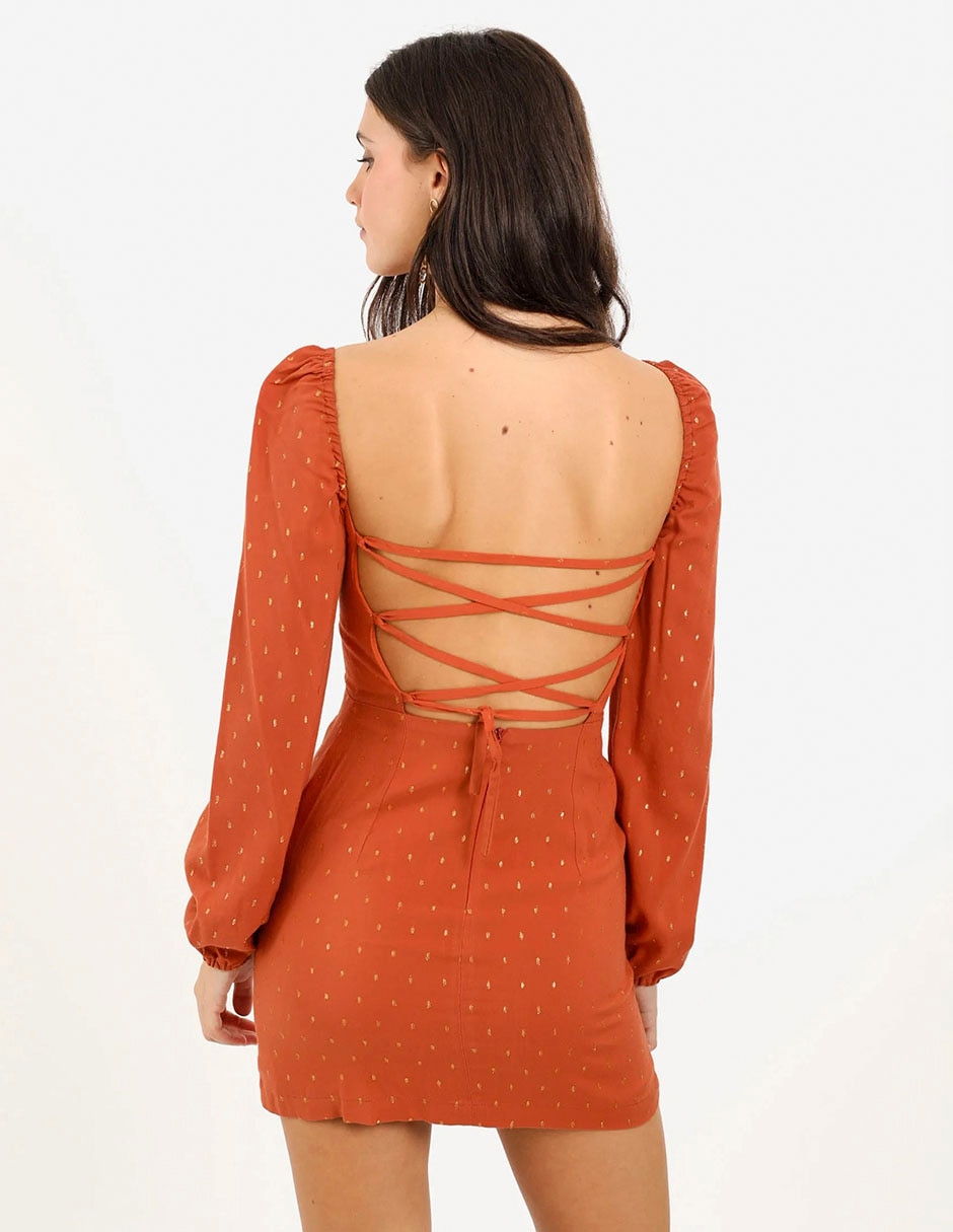 VESTIDO V0292-NAR LUNARES MEZCL 2