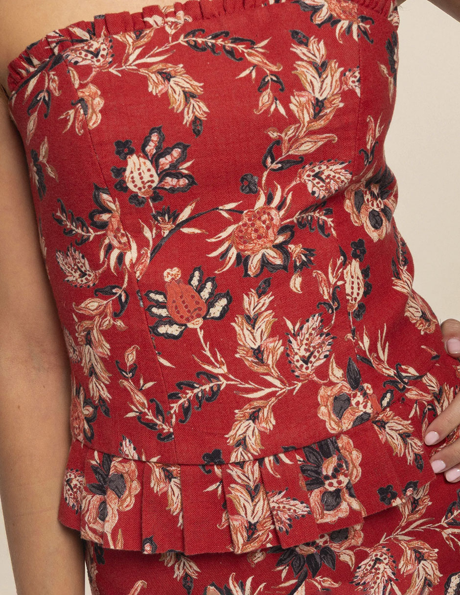 TOP T0304-EST FLORAL POLIÉSTER 4