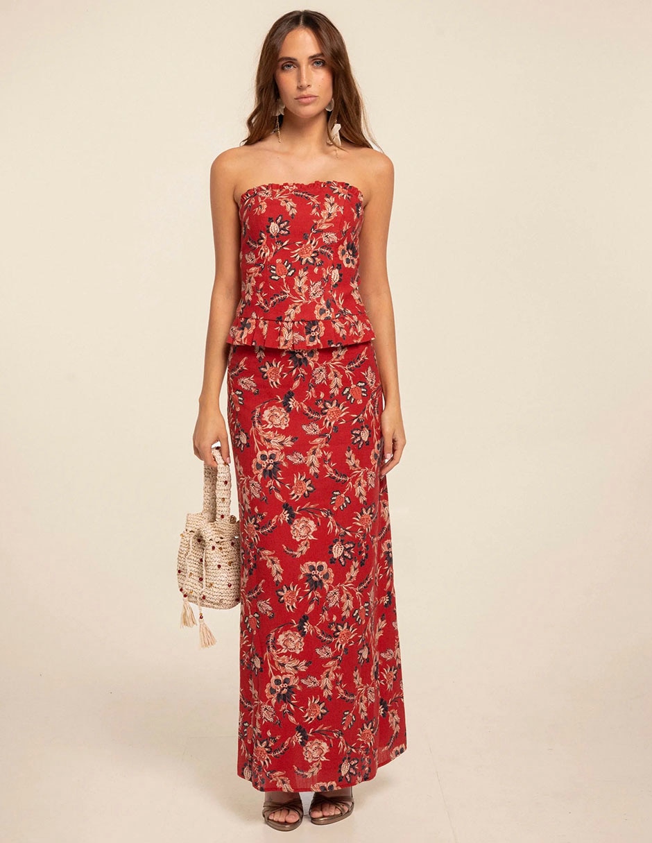 TOP T0304-EST FLORAL POLIÉSTER 8