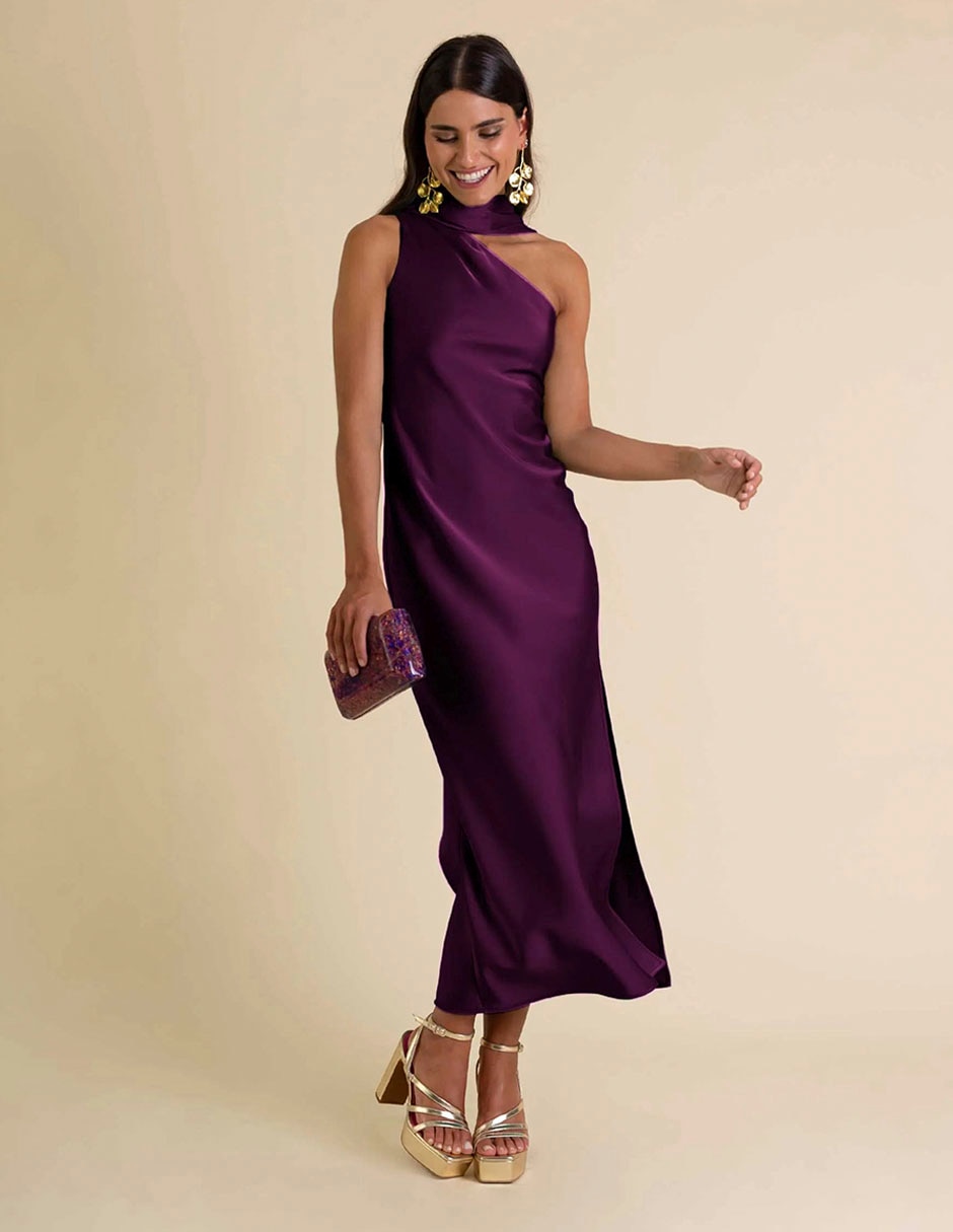 Vestido largo de fiesta escote medio Vestido largo de fiesta escote medio