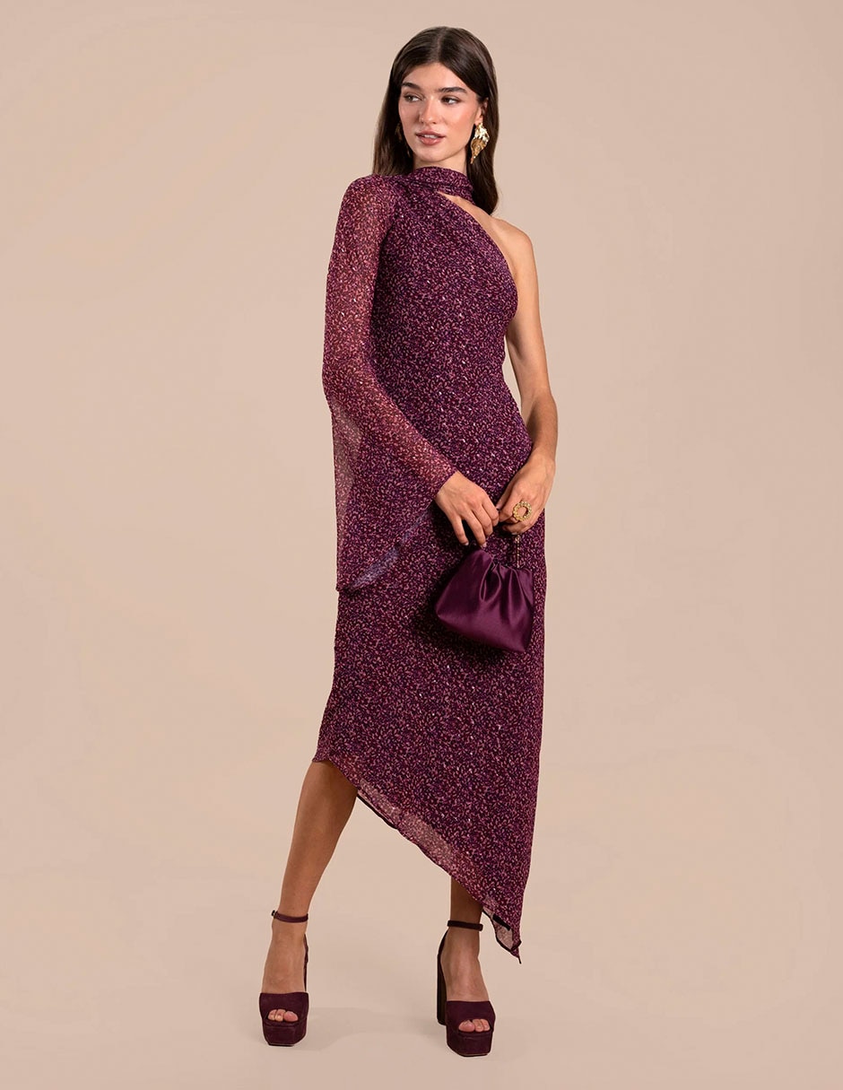 Vestido largo de fiesta escote medio Vestido largo de fiesta escote medio