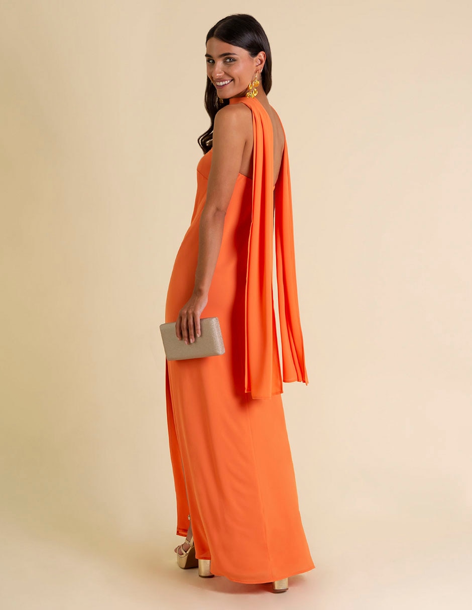 VESTIDO V0339-NAR LISO POLIÉSTE 2