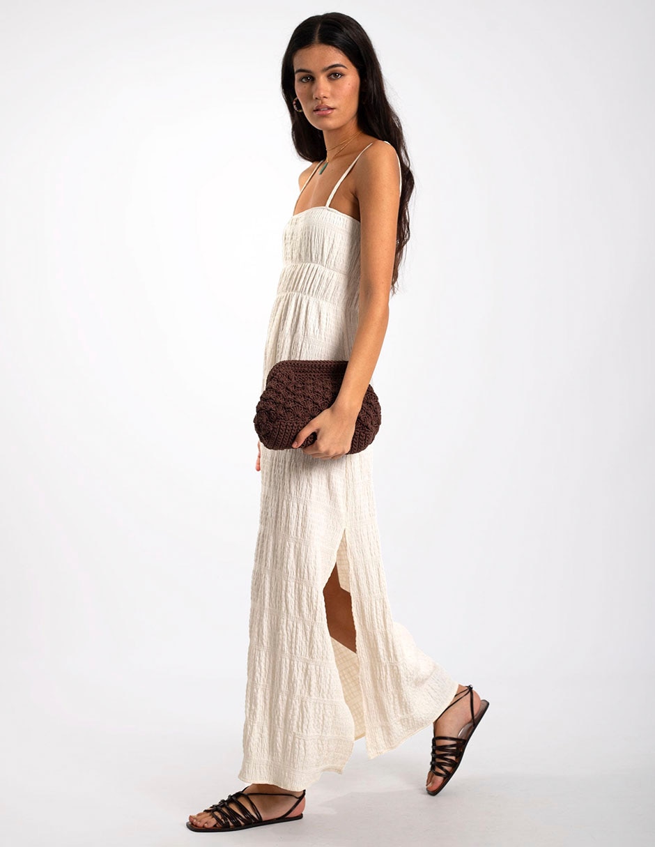 VESTIDO THE ARE V0487 LISO MEZCLA MATER