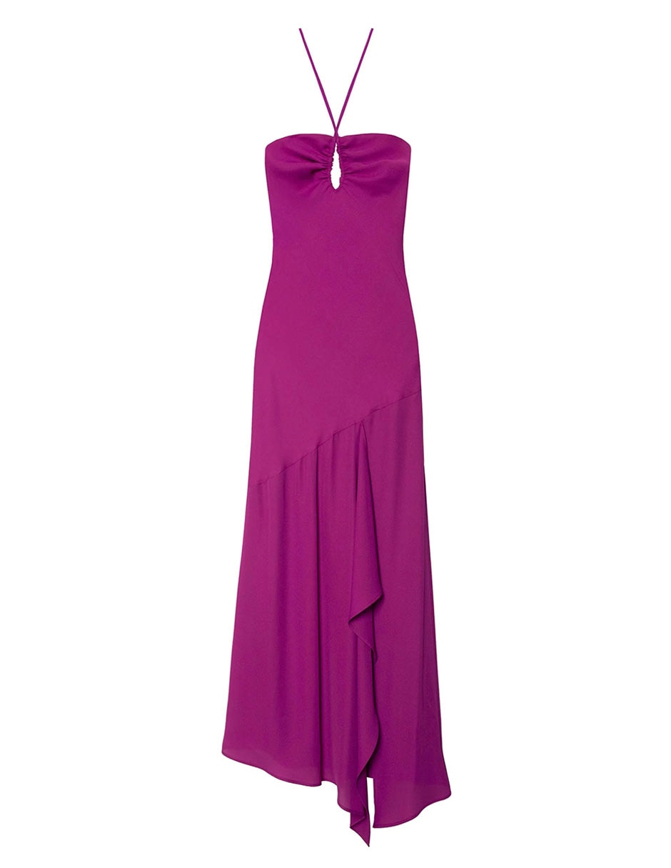 VESTIDO V0483-ROS LISO POLIÉSTE 6