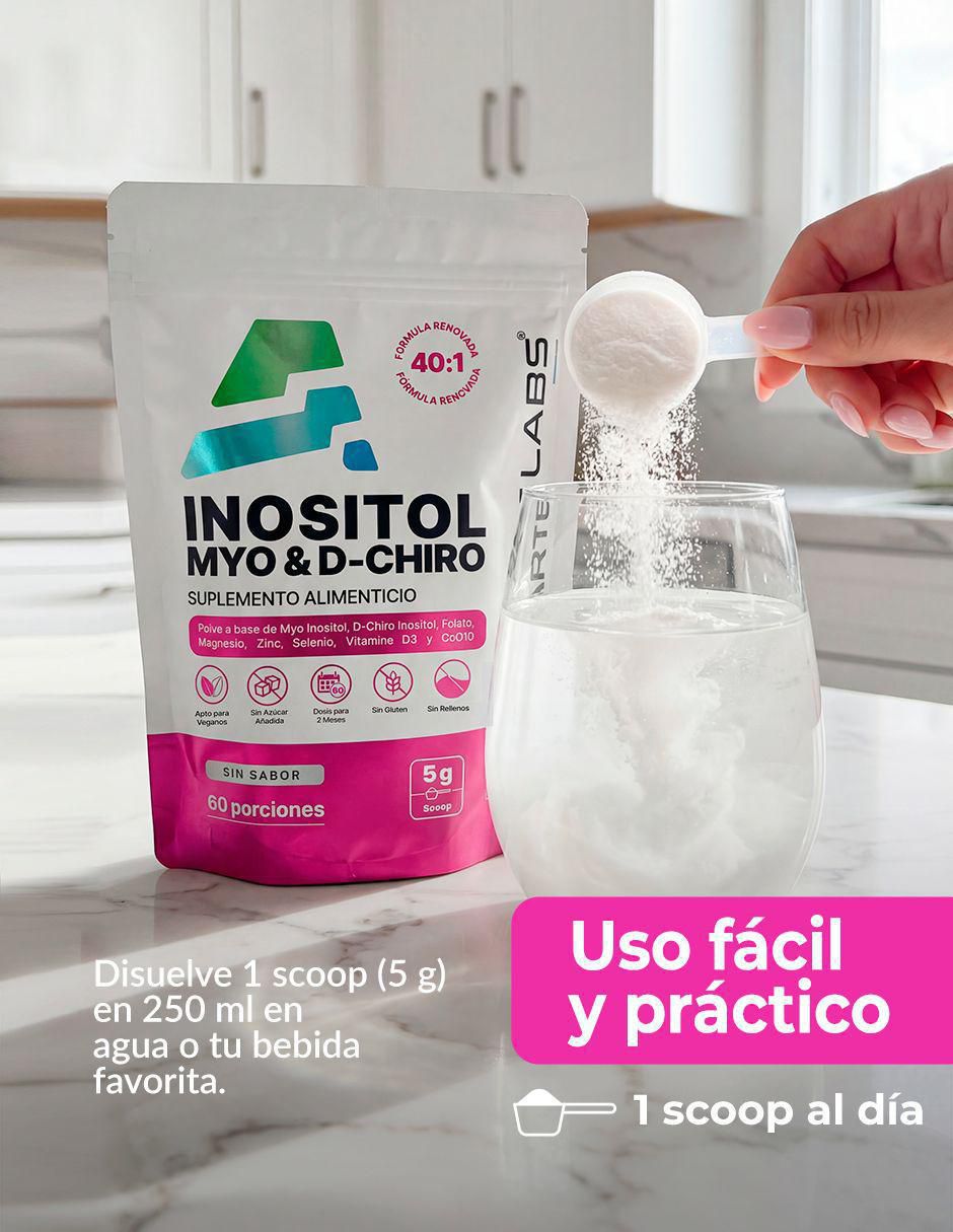 Myo + d-chiro inositol | fórmula balance femenino | ratio 40:1 | con folato + vitamina d3 + magnesio + zinc + coq10 'con' myo-inositol y d-chiro inositol 'sabor' lima limón 'de' 300 g Myo + d-chiro inositol | fórmula balance femenino | ratio 40:1 | con folato + vitamina d3 + magnesio + zinc + coq10 'con' myo-inositol y d-chiro inositol 'sabor' lima limón 'de' 300 g