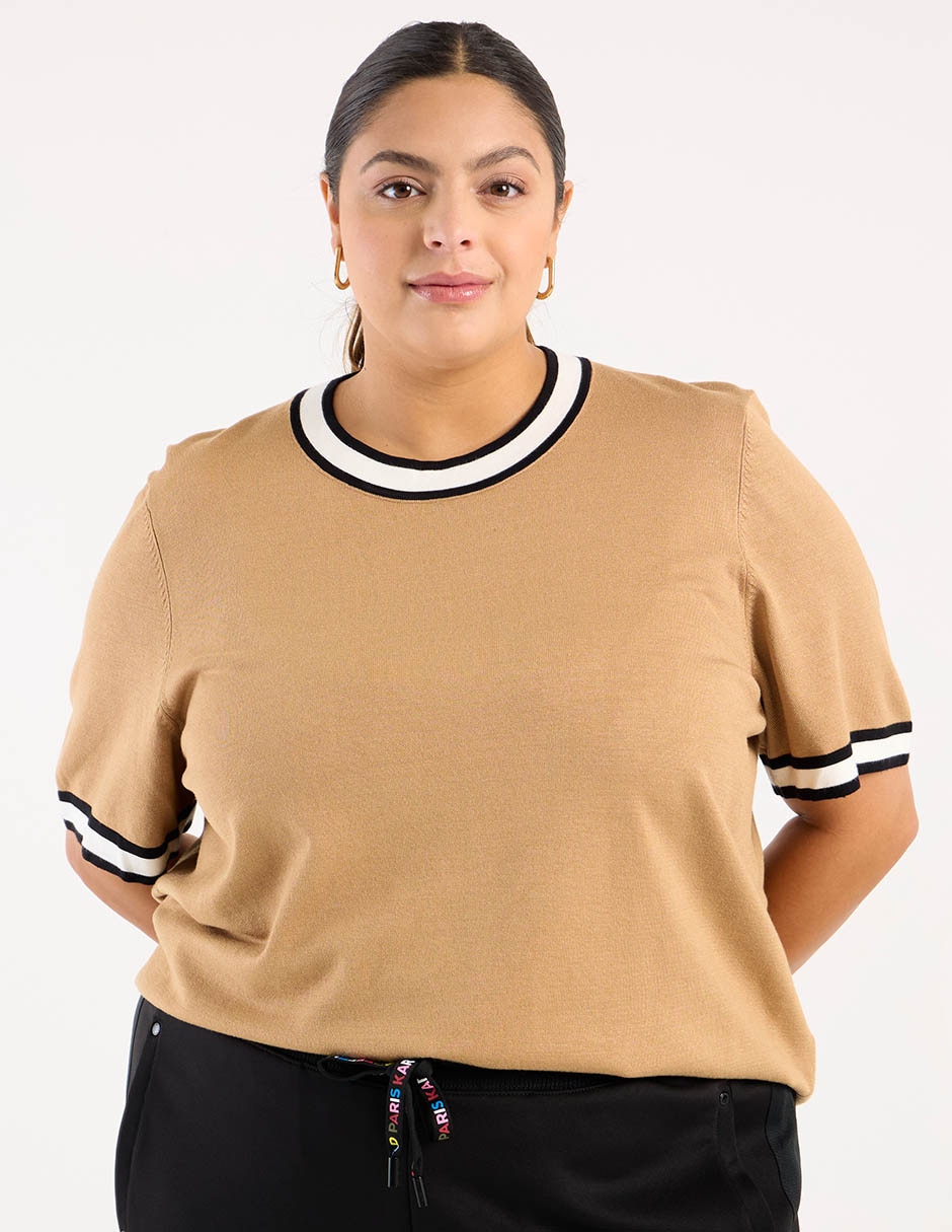 Blusa manga al codo para mujer 1