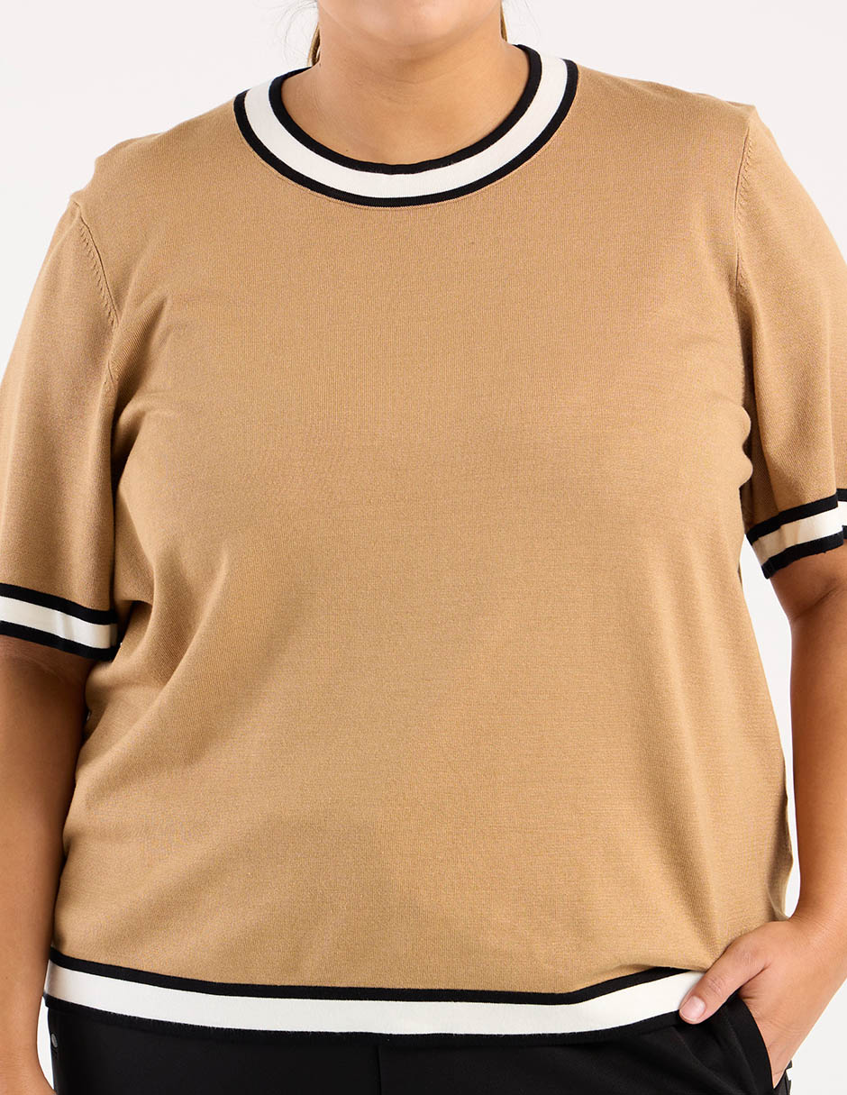 Blusa manga al codo para mujer 8