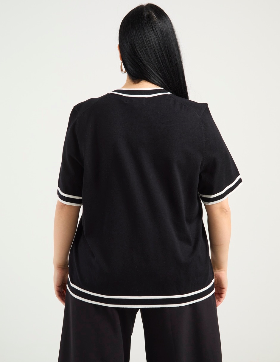 Blusa manga corta para mujer 11