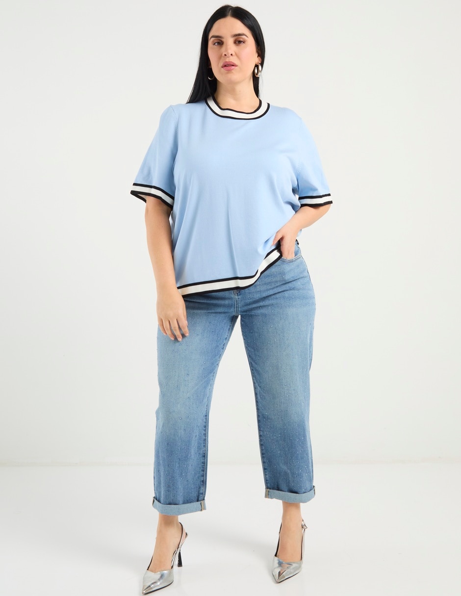 Blusa manga corta para mujer 7