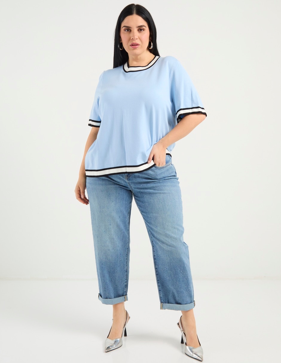 Blusa manga corta para mujer 8