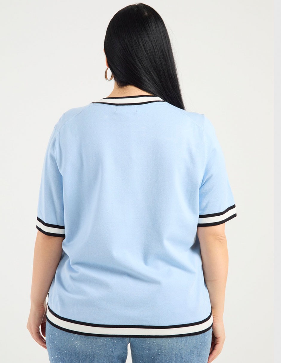 Blusa manga corta para mujer 11