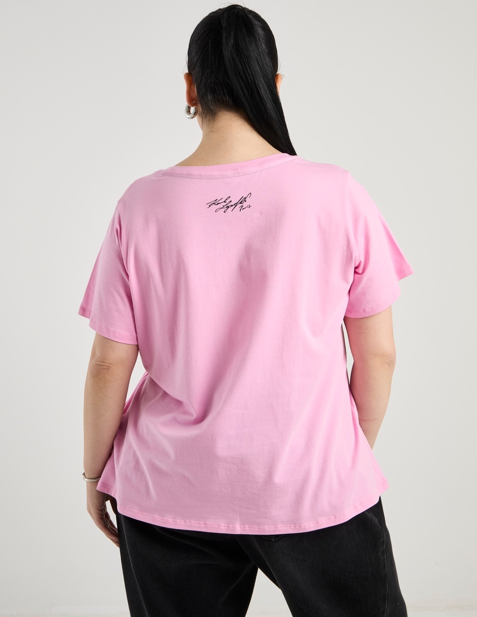Playera manga corta cuello redondo para mujer 6