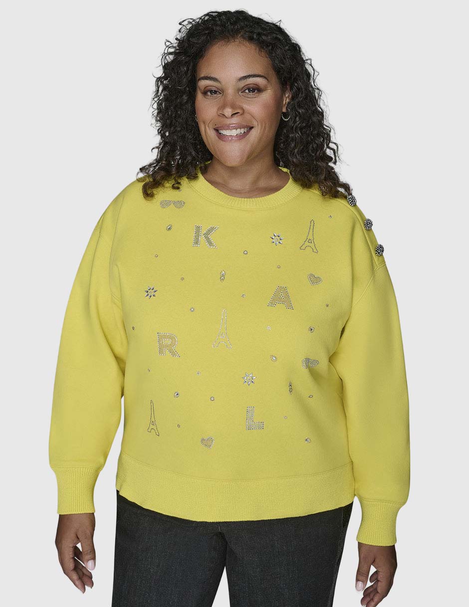 Suéter cuello redondo para mujer