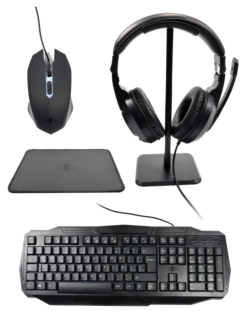 Mouse y teclado combo 4 en 1 alámbrico 1