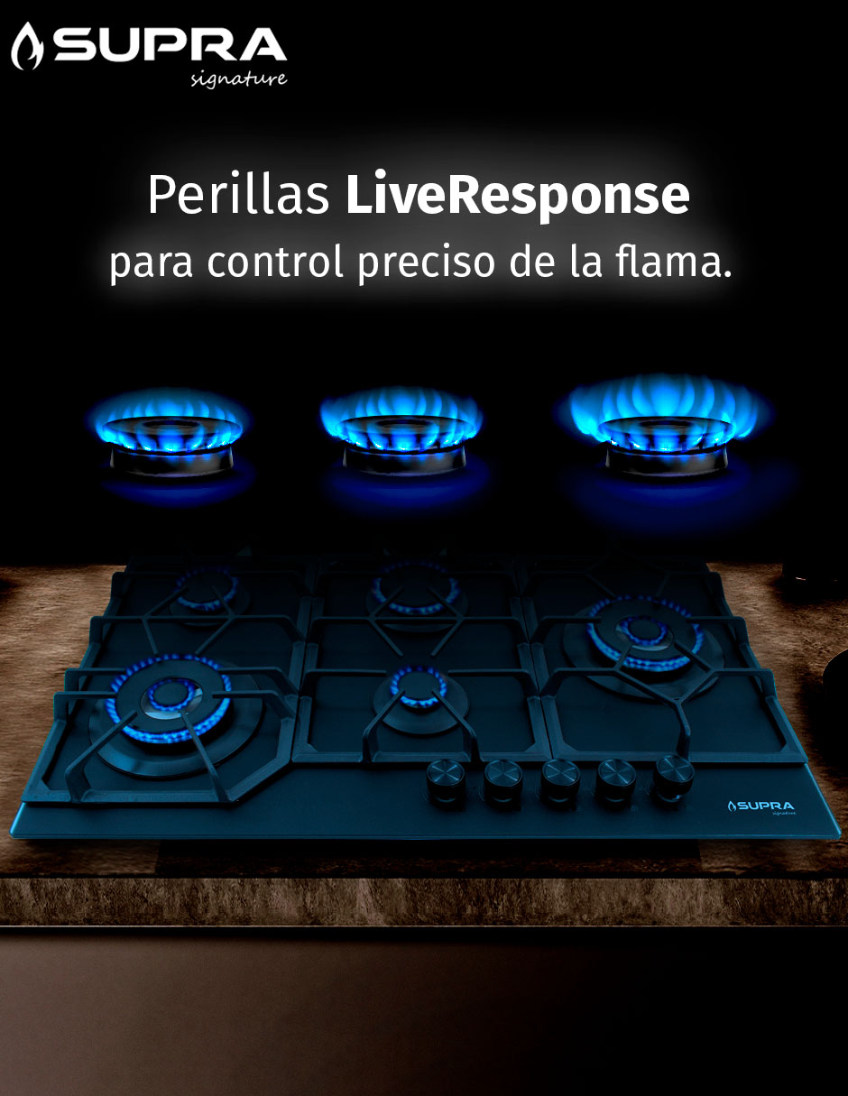 Parrilla a gas lp empotrable Supra
