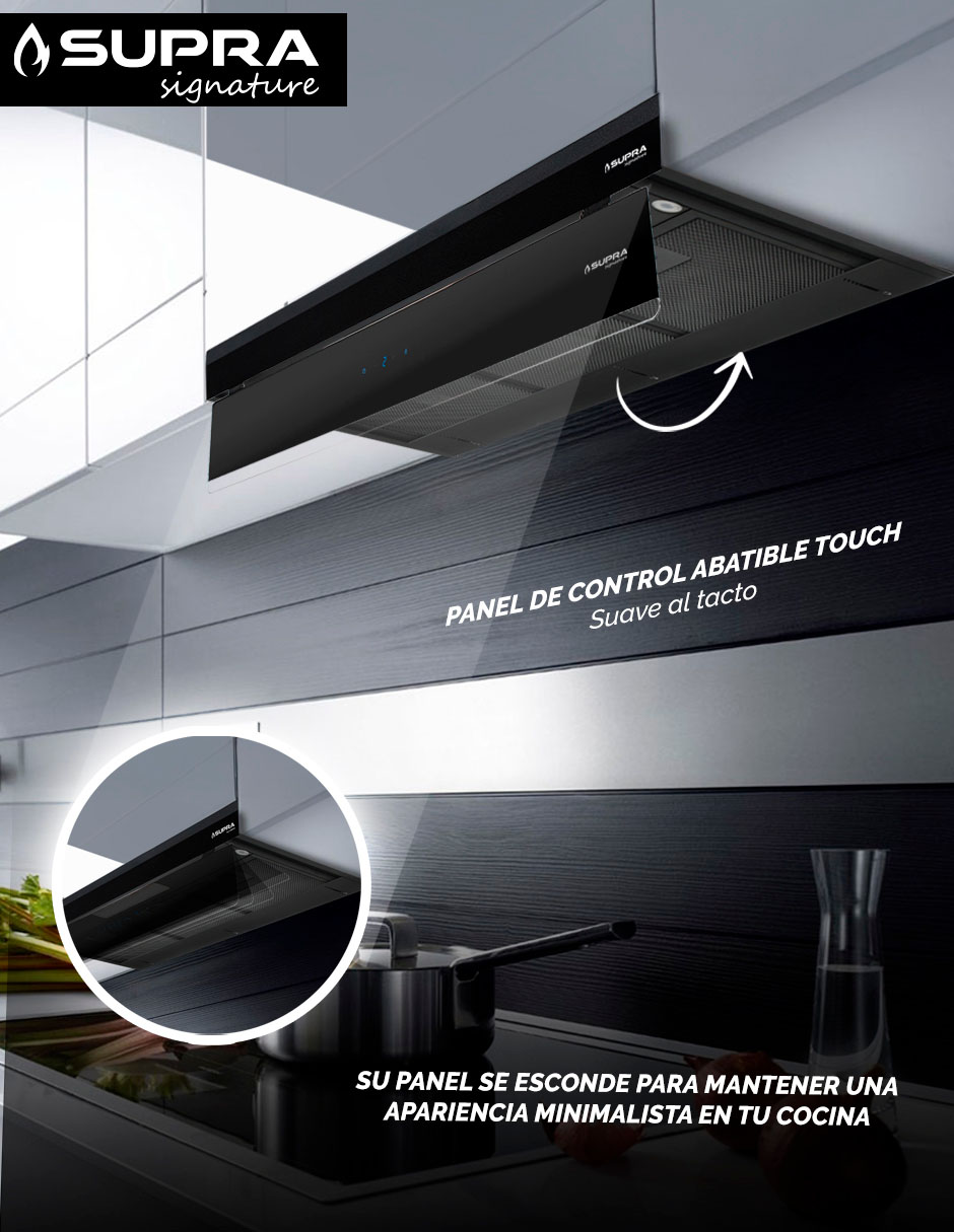 Campana de pared Supra Darkfall 90 de acero
