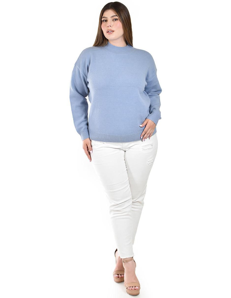 Suéter Roman Fashion cuello redondo para mujer