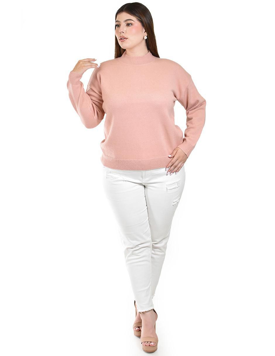 Suéter cuello redondo para mujer