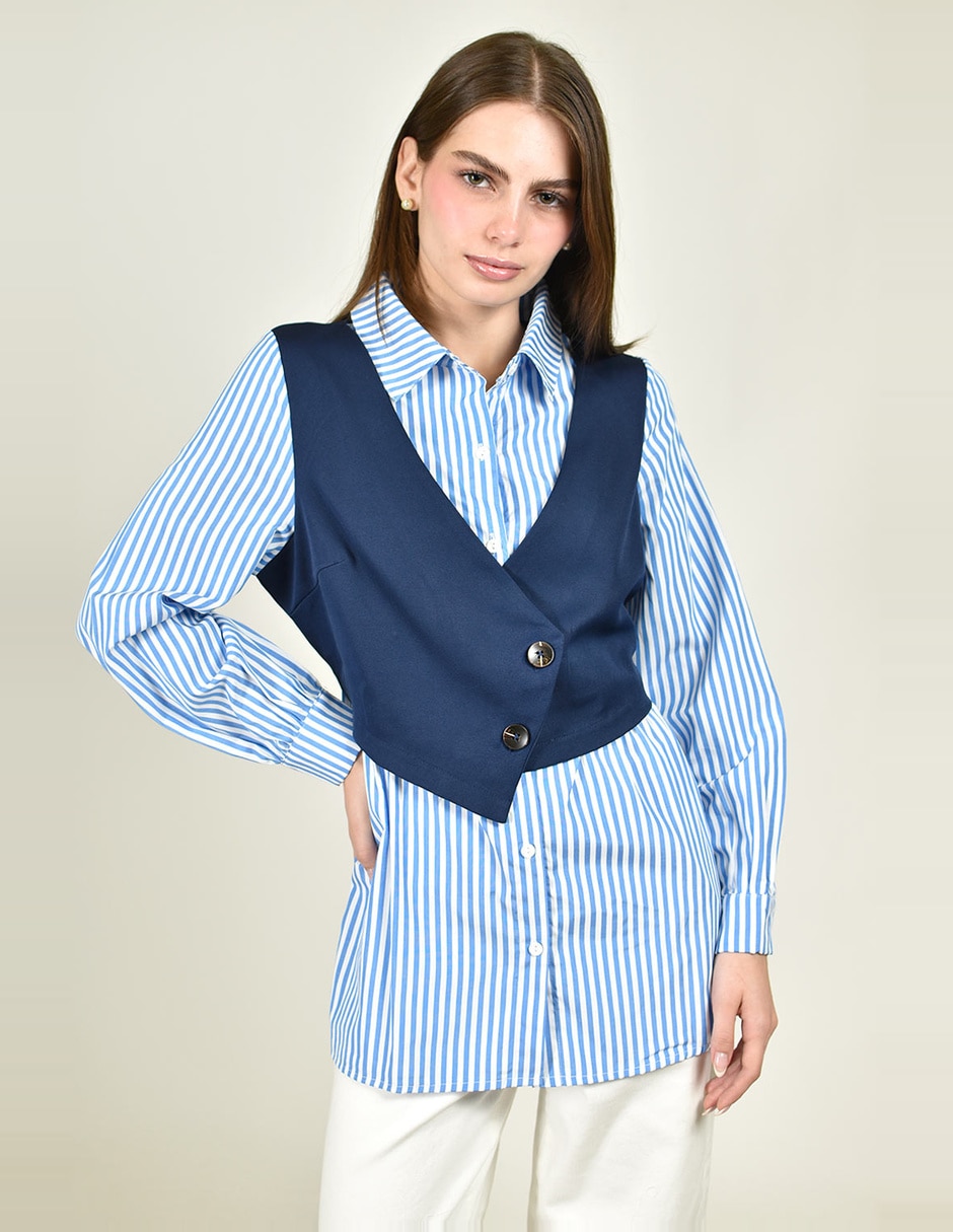Blusa manga larga para mujer 7