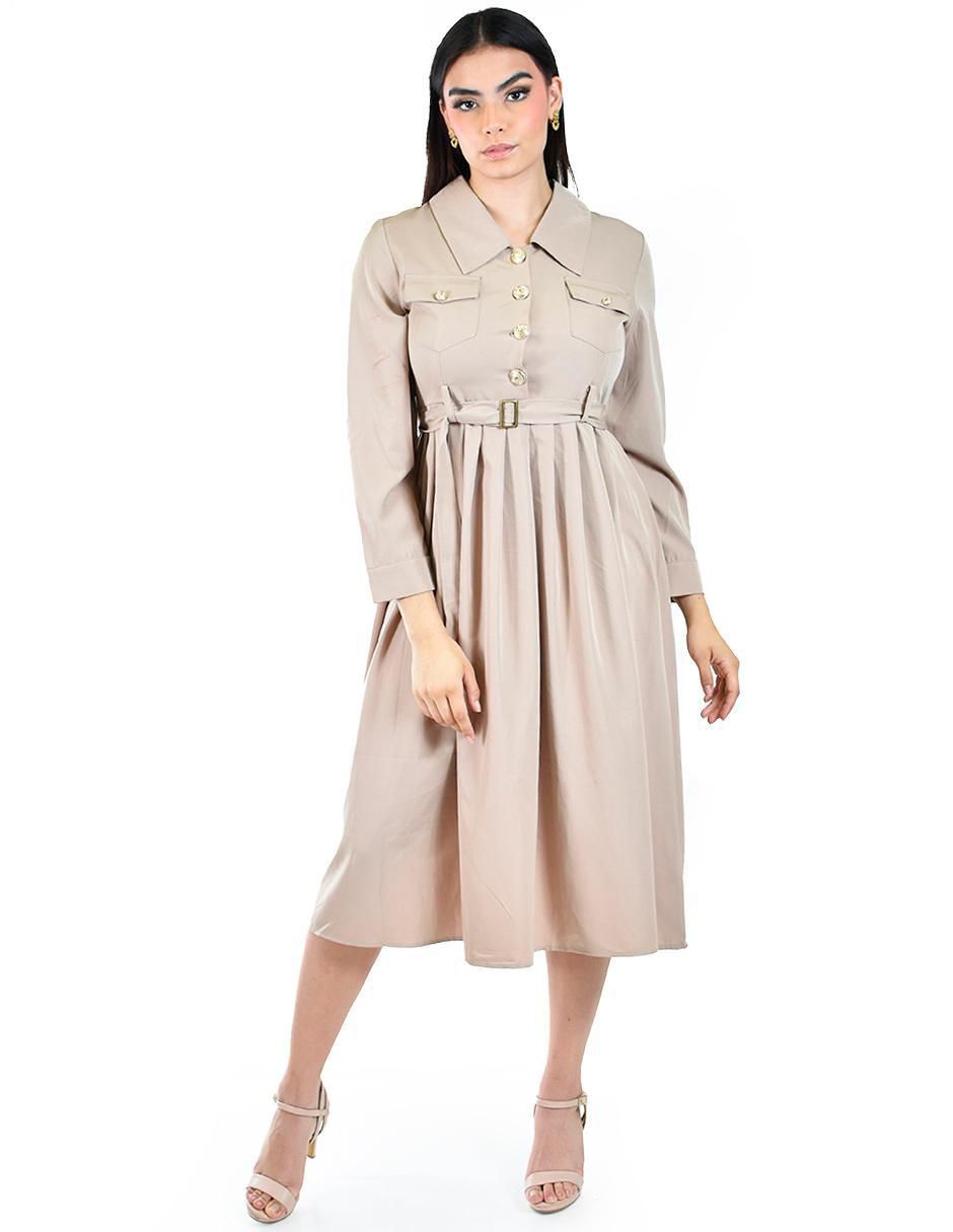 Vestido midi casual para mujer