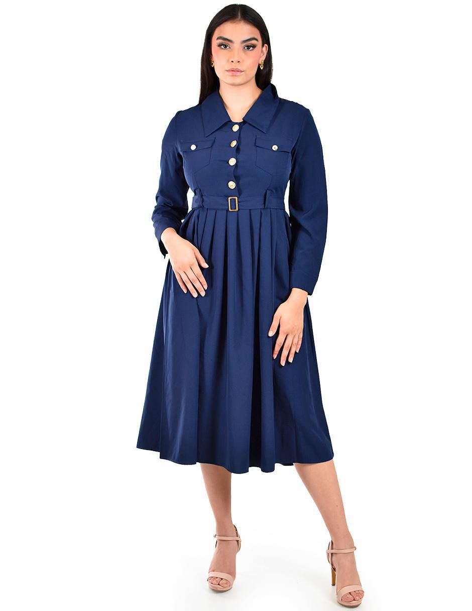 Vestido midi casual para mujer Vestido midi casual para mujer