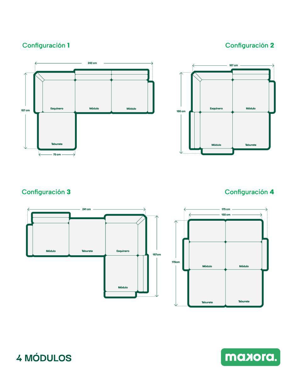 Sala modular de chenille 12
