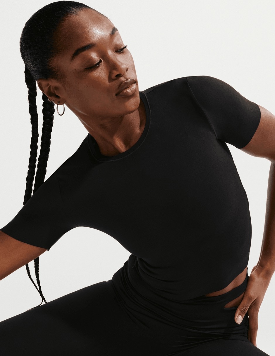 Playera deportiva para entrenamiento nike w nk df zenvy ss top de mujer