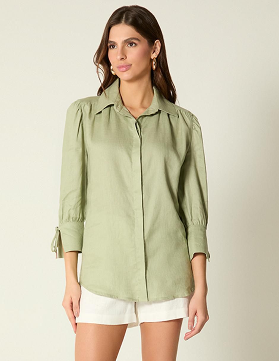 Blusa Studio F manga 3/4 para mujer