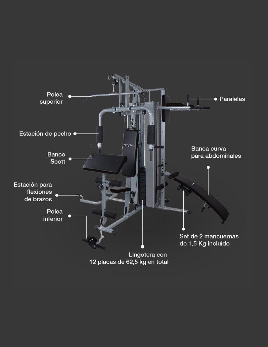 "multigym" "de" mezcla de materiales hm-320d 5