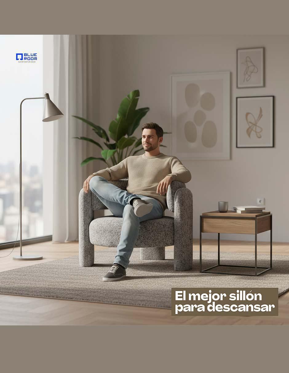Sillón ocasional Blue Room de madera