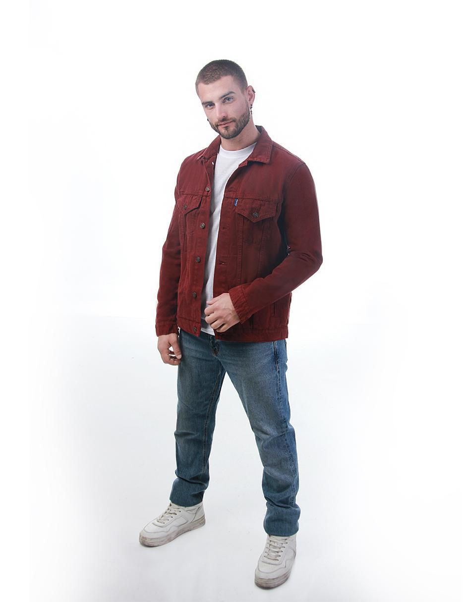 Chamarra denim de mezclilla con bolsillos para hombre 5