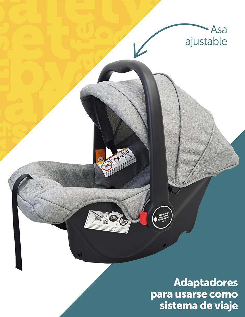 Carriola travel system plegable