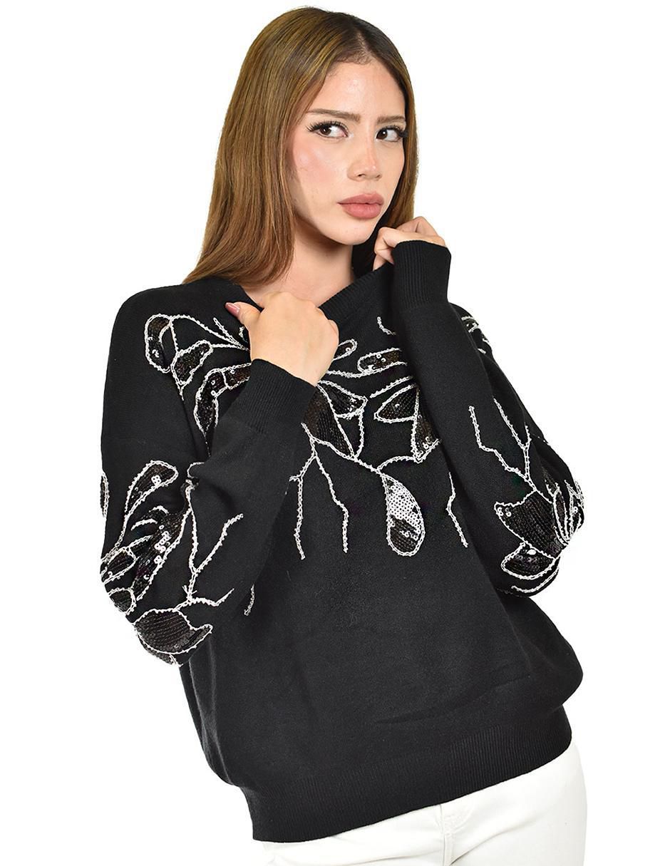 Suéter cuello redondo para mujer 3