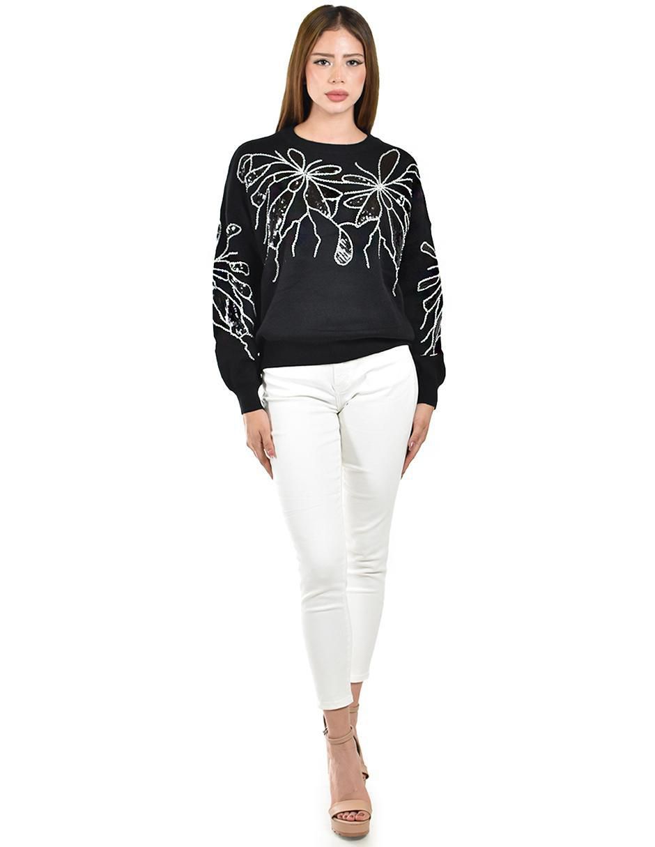 Suéter cuello redondo para mujer 2