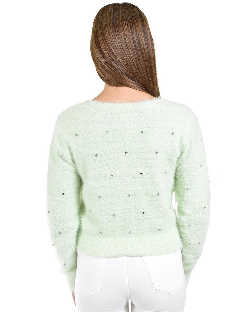 Suéter cuello redondo para mujer 4