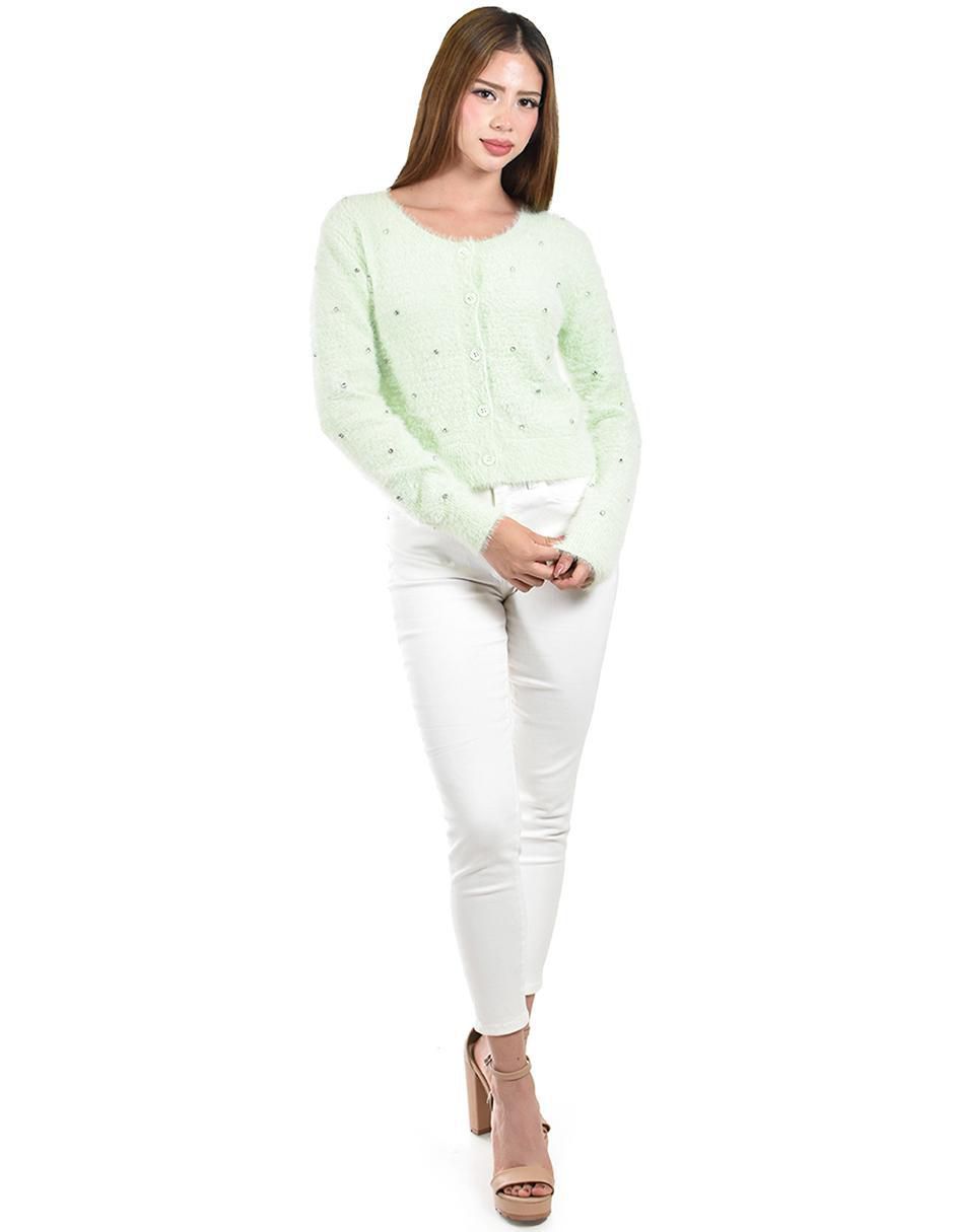 Suéter cuello redondo para mujer 6