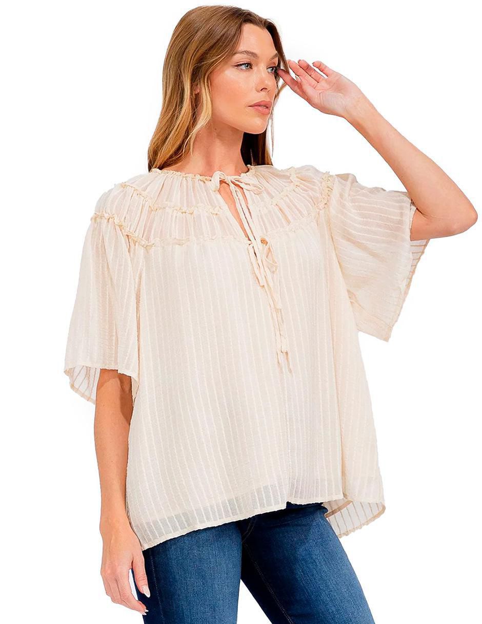Blusa manga corta para mujer 6