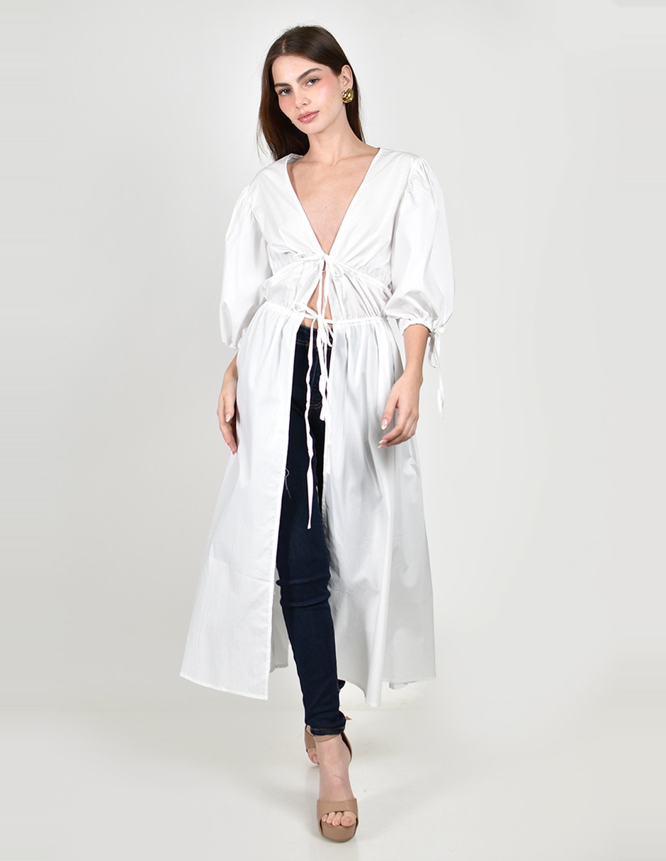 Blusa manga al codo para mujer 1