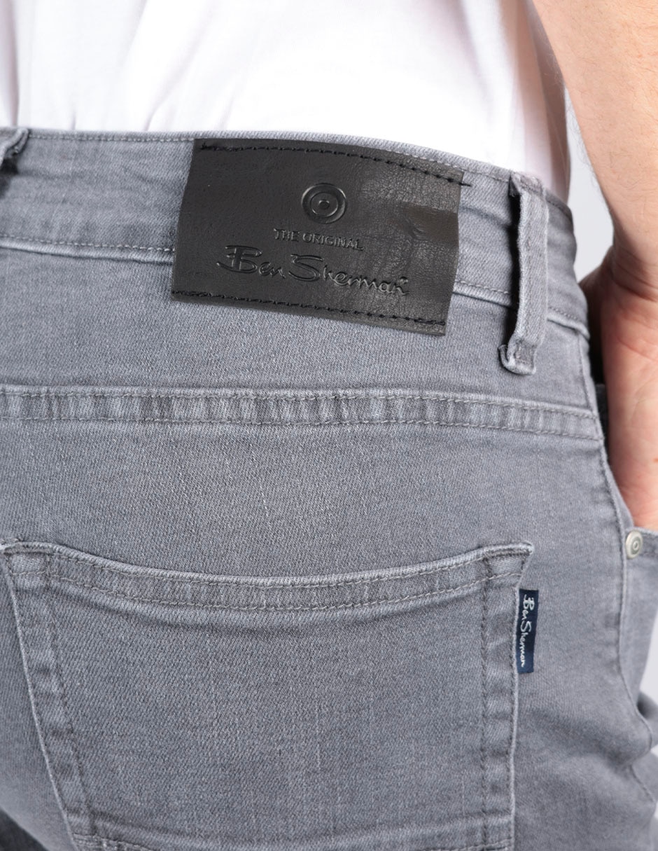 Pantalón business casual slim de algodón para hombre 4