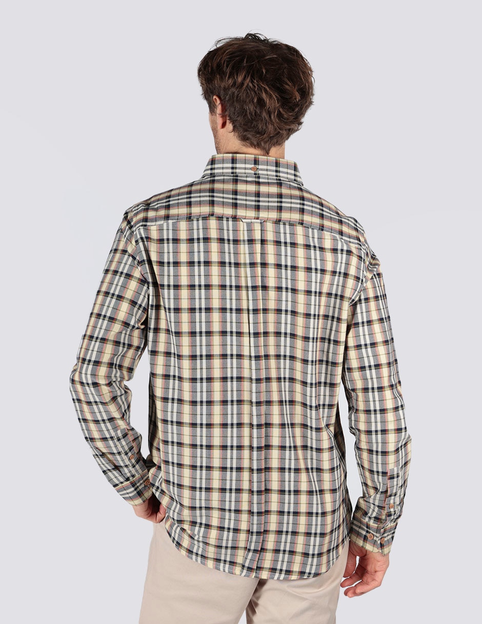 Camisa business casual de algodón manga larga para hombre 5