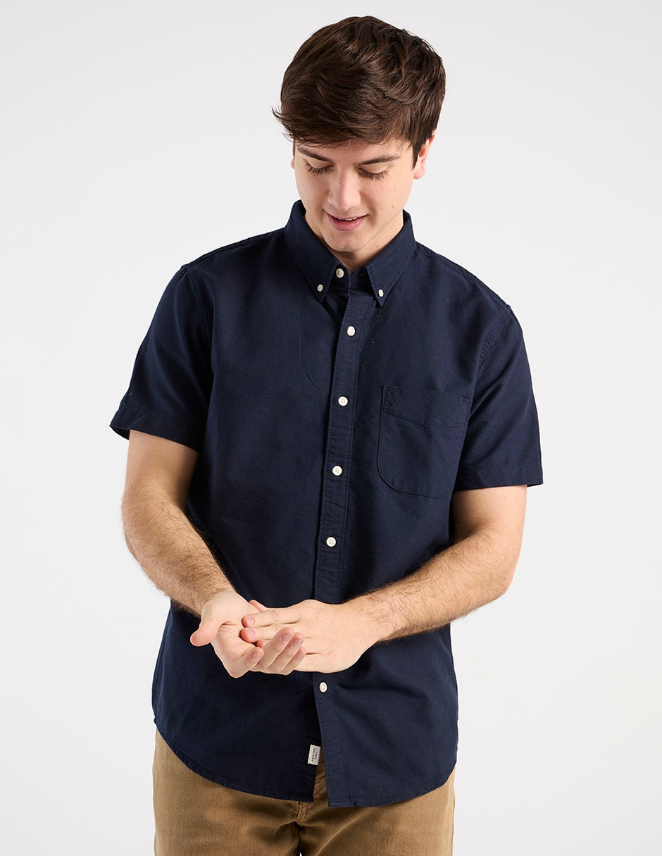 Camisa casual American Eagle manga corta para hombre
