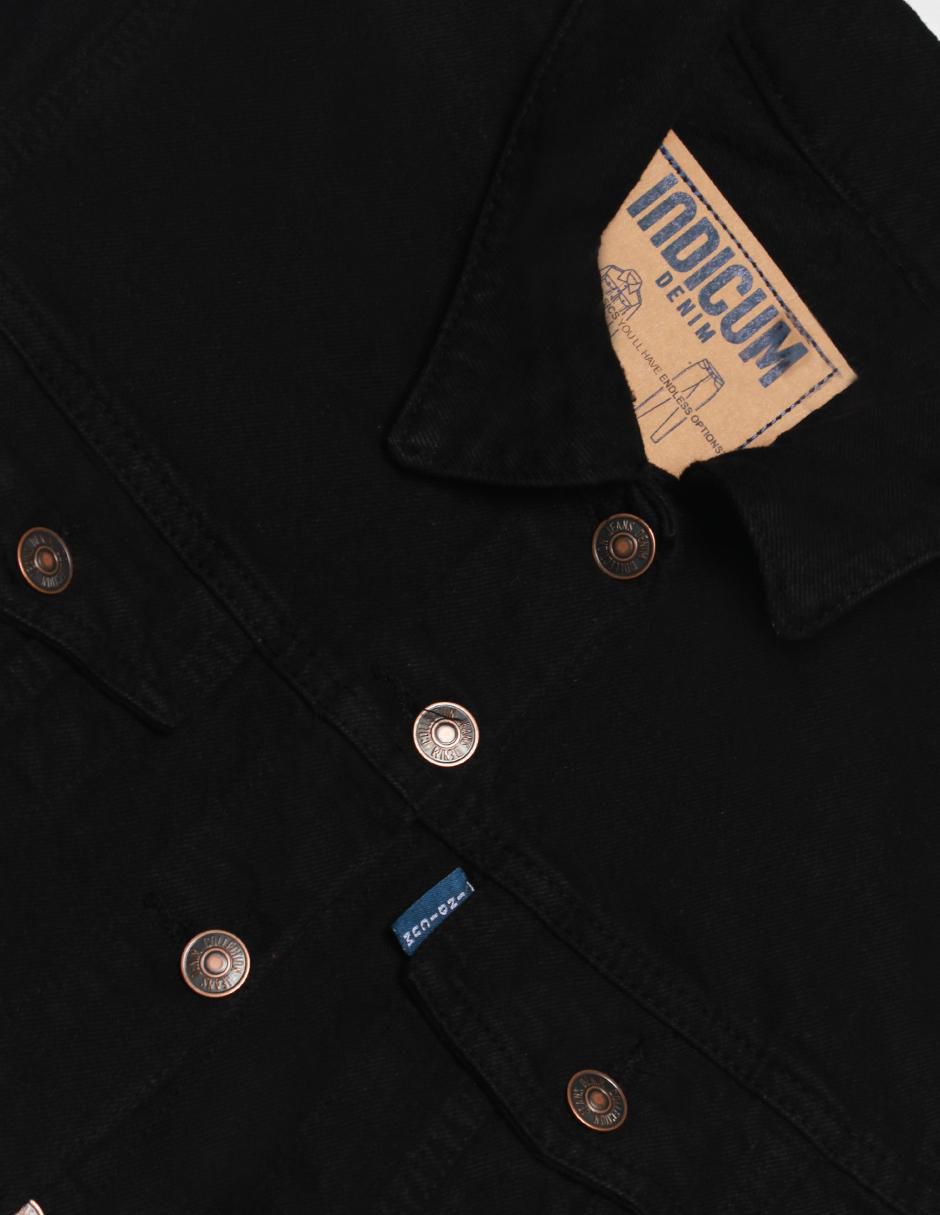 Chamarra denim de mezclilla con bolsillos para hombre 7