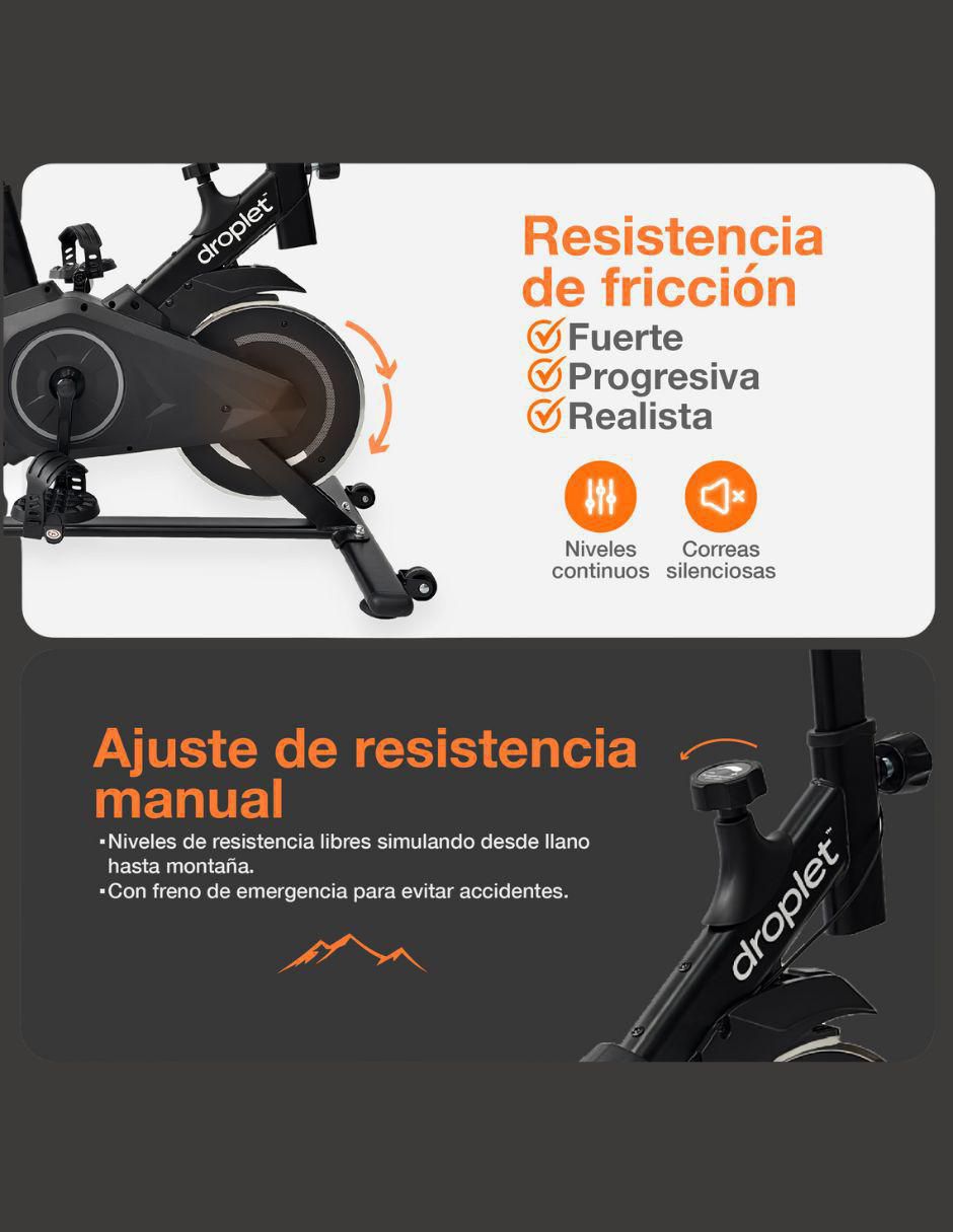 Bicicleta fija modelo SP4PLUS de acero Bicicleta fija modelo SP4PLUS de acero