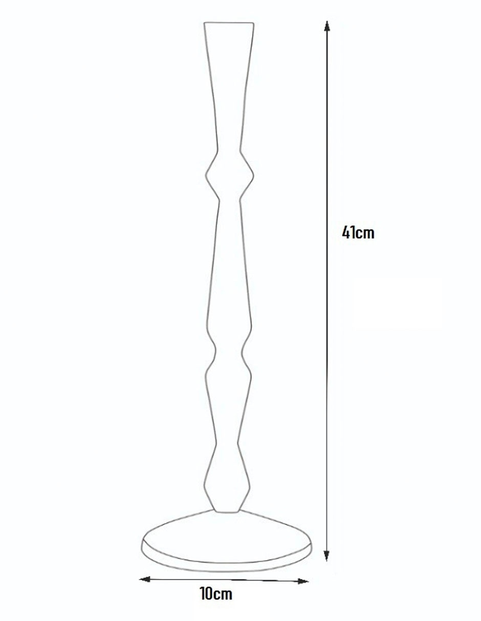 Portavela cast 11cm plateado Portavela cast 11cm plateado